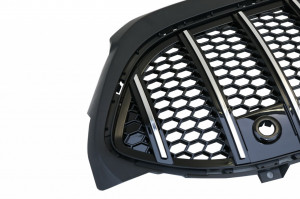 Grila Centrala compatibil cu Mercedes A-Class W177 V177 2018-> GT-R Panamericana Design Negru Crom - Img 3