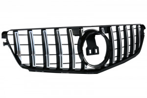 Grila Centrala compatibil cu MERCEDES Benz C-Class W204 S204 Limousine Station Wagon 2007-2014 GT-R Panamericana Design Crom - Img 3