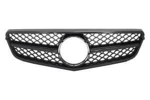 Grila Centrala compatibil cu Mercedes C-Class W204 S204 Limousine Station Wagon (2007-2014) Sport Negru Lucios