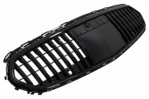 Grila Centrala compatibil cu Mercedes C-Class W206 Sedan S206 T-Modell 2021-> Design Vertical Negru - Img 2