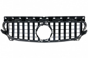 Grila Centrala compatibil cu MERCEDES CLA C117 X117 W117 2013-2018 CLA45 GT-R Panamericana Desing Negru - Img 4