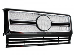 Grila Centrala compatibil cu Mercedes G-Class W463 1990-2014 G65 Design Chrome Edition - Img 2