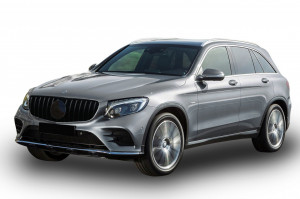 Grila Centrala compatibil cu Mercedes GLC X253 C253 2015-2018 GT R Panamericana Desing Neagra - Img 6