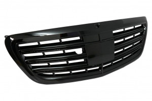 Grila Centrala compatibil cu MERCEDES W222 S-Class 2014-2020 S63 S65 Design Negru Lucios - Img 2