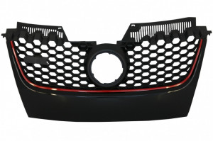 Grila Centrala Fara Emblema compatibil cu VW Golf 5 V 2003-2008 GTI Design