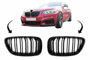 Grile Centrale compatibil cu BMW seria 2 F22 Negru Lucios M Design 2014-> - Img 8