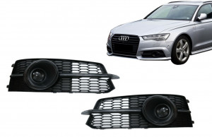 Grile Laterale compatibil cu AUDI A6 C7 4G S Line Facelift 2015-2018 Negru - Img 8