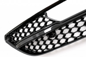 Grile Laterale Proiectoare compatibil cu Audi A3 8V 2013-2015 RS3 Design Negru Lucios - Img 4