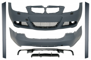 Kit Exterior compatibil cu BMW Seria 3 E90 2005-2008 M-Technik Design cu Praguri Laterale