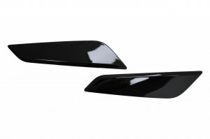 Ornamente Aripi Laterale compatibil cu BMW Seria 5 G30 G31 2017-2019 Negru Lucios
