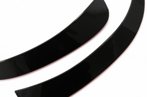 Ornamente bara fata flapsuri compatibil cu Mercedes GLE W167 GLE Coupe C167 2019-> doar pentru AMG Sport Line Negru Lucios - Img 3