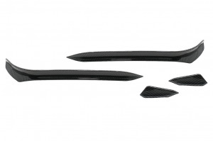 Ornamente bara fata flapsuri compatibil cu VW Golf 7.5 GTI 5G Hatchback 2017-2020 Carbon Look