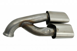 Ornamente Duble Evacuare compatibil cu Porsche Cayenne 92A Facelift 2014-2017 Turbo Design - Img 3