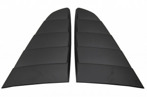 Ornamente Geamuri Laterale Spate compatibile cu FORD Mustang 2015-2019 Negru Mat - Img 4
