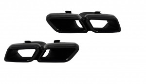 Ornamente tobe compatibil cu sistemul de evacuare Mercedes Benz C-Class GLE W166 GLC W253 X253 C253 C217 Negru Emerald