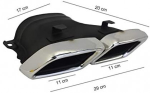 Ornamente tobe compatibil cu sistemul de evacuare Mercedes Benz C-Class GLE W166 GLC W253 X253 C253 - Img 3