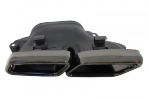Ornamente tobe compatibil cu sistemul de evacuare Mercedes Benz S-Class W222 E-Class W212 S212 Facelift CLS W218 SL-Class R231 E63 S65 SL65 A-Design Negre - Img 2