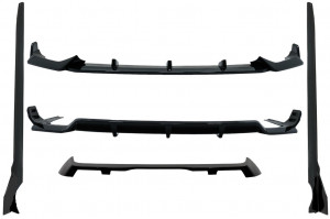 Pachet Exterior Aero compatibil cu BMW X7 G07 2018-> M-Tech Black Knight Design Negru Lucios