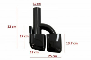 Pachet Exterior compatibil cu Mercedes W221 S-Class 2005-2011 S63 S65 Design cu Grila Centrala si Ornamente de Evacuare - Img 7
