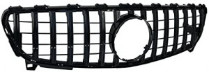 Pachet Exterior Complet cu Grila Neagra compatibil cu Mercedes A-Class W176 2012-2018 Facelift A45 Design - Img 4