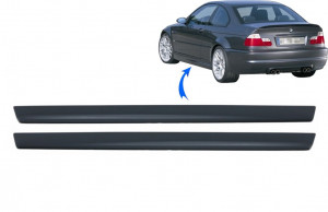Praguri Laterale compatibil cu BMW E46 Seria 3 Coupe Cabrio 1998-2004 M3 M-Technik Design - Img 2