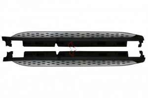 Praguri Trepte laterale compatibil cu Mercedes GL-Class X166 2012-2018, cu LED