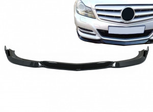 Prelungire Bara Fata compatibil cu Mercedes C-Class W204 Sport Line Facelift (2011-2015) Negru Lucios - Img 2
