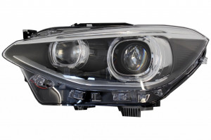 Set Faruri Angel Eyes compatibil cu BMW seria 1 F20 F21 2011-2014 Negru - Img 3