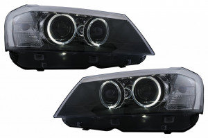 Set faruri LED Angel Eyes compatibil cu BMW X3 F25 SUV 2011-2014