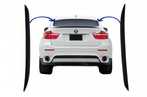 Spoiler Eleron Luneta compatibil cu BMW X6 E71 E72 2008-2014 Performance Design