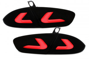 Stopuri CarDNA LED compatibil cu SEAT Leon 2009-> LIGHTBAR Negru sau Fumuriu