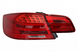 Stopuri cu Bara LED compatibil cu BMW Seria 3 E92 Coupe Pre Facelift 2006-2010 Rosu Clar - Img 2
