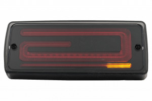 Stopuri Full LED compatibil cu Mercedes G-Class W463 2008-2017 Facelift 2018 Design LED Dinamic Secvential Dinamic Start Up Fumuriu - Img 4