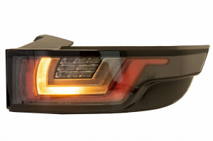 Stopuri Full LED compatibile cu Land ROVER Range ROVER Evoque 2011-2014 Negru/Crom Semnal Dinamic Secvential - Img 4