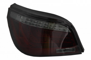 Stopuri LED Bar compatibil cu BMW Seria 5 E60 2003-2007 Rosu Fumuriu - Img 3
