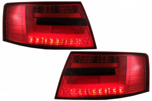 Stopuri LED compatibil cu Audi A6 C6 4F Sedan 2004-2008 7-PIN Rosu Fumuriu