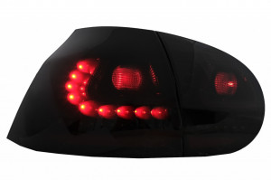 Stopuri LED compatibil cu VW Golf V 2003-2009 negru/fumuriu - Img 4