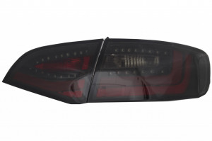 Stopuri LED Litec compatibil cu AUDI A4 B8 Avant 2008-2011 Negru/Fumuriu Semnal Dinamic Secvential - Img 4