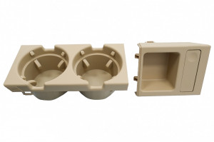 Suport Pahare si Monede compatibil cu BMW Seria 3 E46 1998-2005 Bej - Img 3