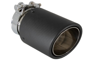 Toba Universala Ornament Sistem de evacuare Carbon Fiber Finisaj Mat 6.8cm / 2.67inch