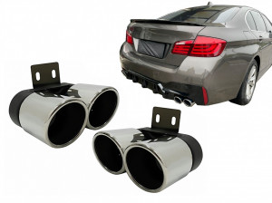 Tobe Ornament compatibil cu BMW Seria 5 F10 F11 2011-2017 M5 LCI Design Crom - Img 2