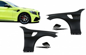 Aripi Laterale compatibile cu Mercedes C-Class W205 2014-2020 GT Look - Img 2