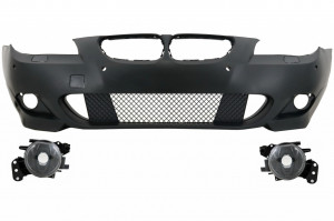 Bara Fata compatibil cu BMW seria 5 E60 (2003-2007) M-Technik Design PDC 24mm, proiectoare incluse - Img 5