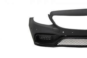 Bara Fata compatibil cu Mercedes C-Class W205 (2014-2020)C63 Design Fara Grila Centrala - Img 8