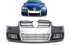 Bara Fata compatibil cu VW Golf V 5 2003-2007, Jetta 2005-2010 R32 Aluminiu Look - Img 4