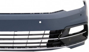 Bara Fata cu Difuzor Bara Spate Dubla Evacuare compatibil cu VW Passat B8 3G 2015-2019 R-Line Design - Img 2