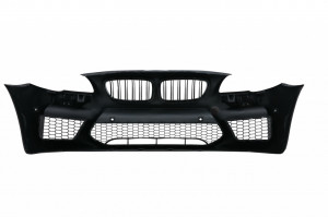 Bara Fata Echipata cu Grile Centrale compatibila cu BMW Seria 5 F10 F11 (2011-2017) M5 G30 Design - Img 4