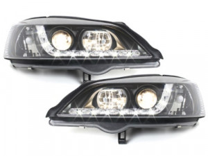 DAYLINE Headlights suitable for Opel Astra G 1997-2004 DRL Black - Img 2