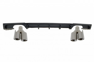 Difuzor Bara Evacuare Dubla Spate cu Ornamente Tobe Evacuare compatibil cu BMW Seria 3 F30 F31 2011-2019 M Design