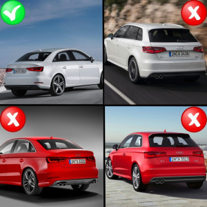 Difuzor Bara Spate compatibil cu AUDI A3 8V Sedan Cabrio 2012-2015 RS3 Design - Img 8